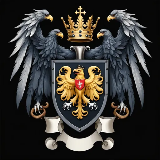 Prompt: coat of arm dark




