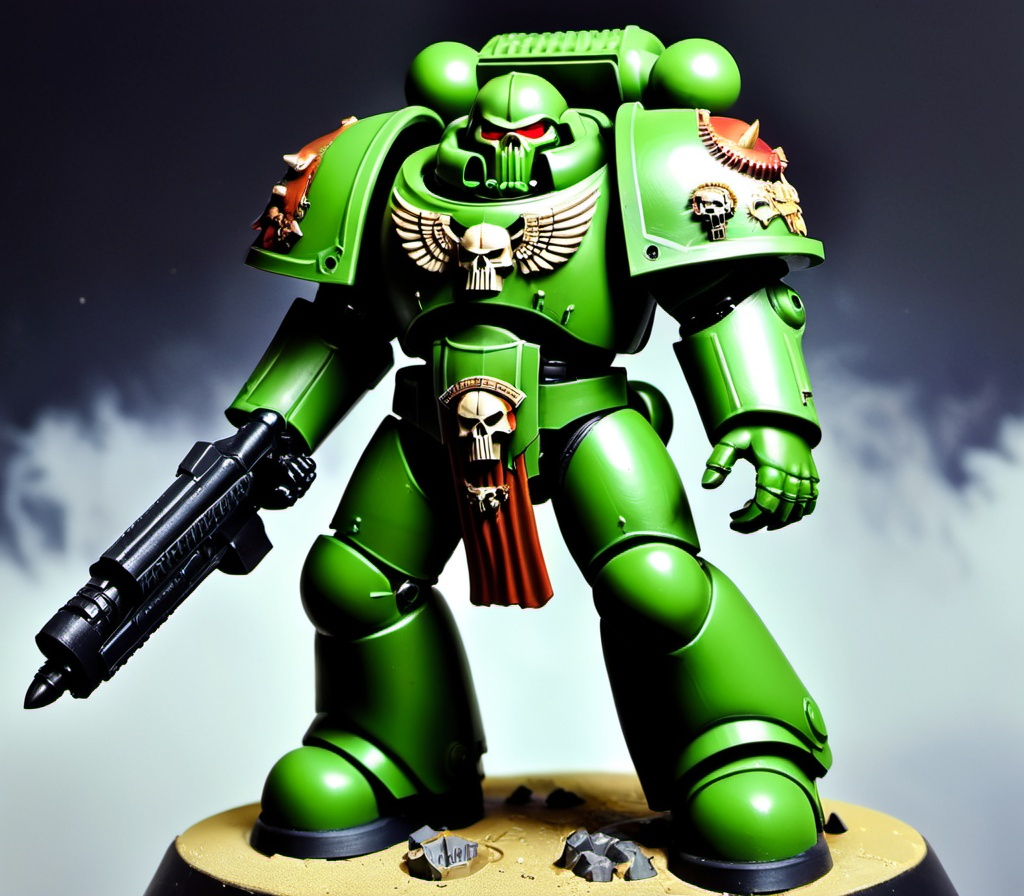 Prompt: Space marine doomslayer
