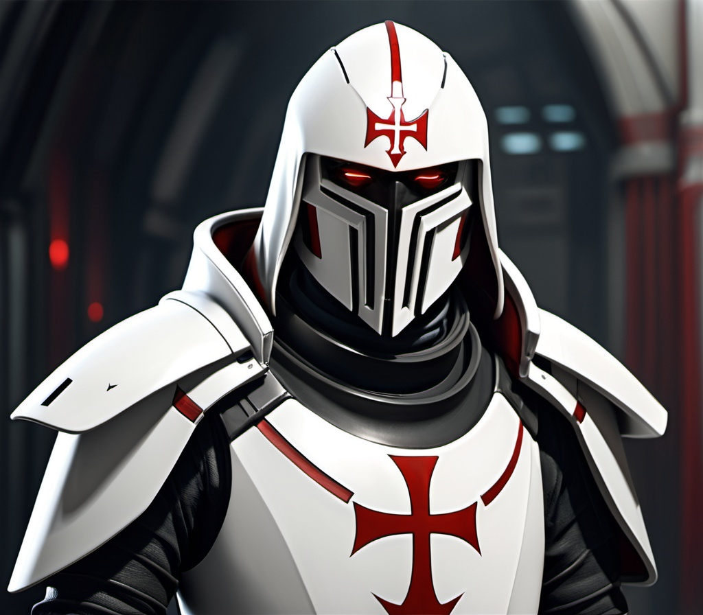 Prompt: Sci-fi Templar 
