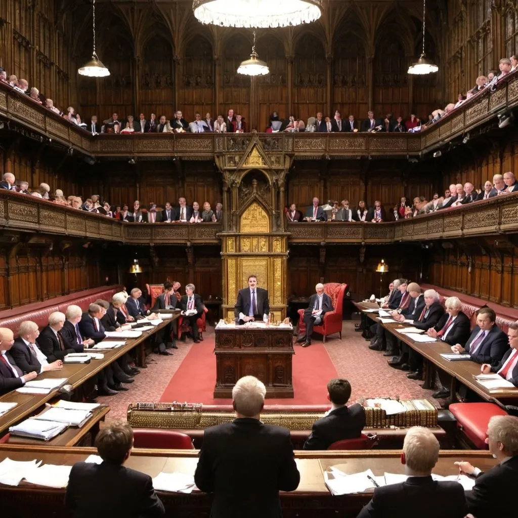 Prompt: Debate in the House of Lords
