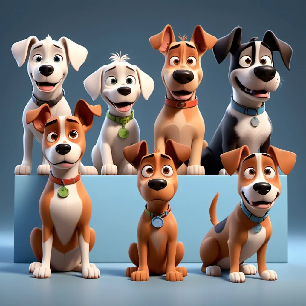 Prompt: Disney Pixar boy character, 3D render of Dogs tilt their heads to better understand sounds and to focus on your voice, showing just how attentive they are to you.
