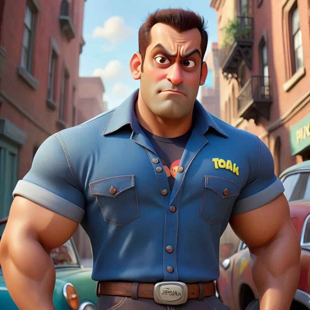 Prompt: Salman khan in pixar look