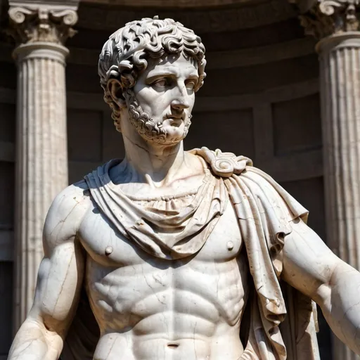 Prompt: ancient roman statue
