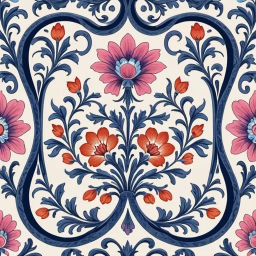 Prompt: hungarian porcelain print to be use as iphone background screen
