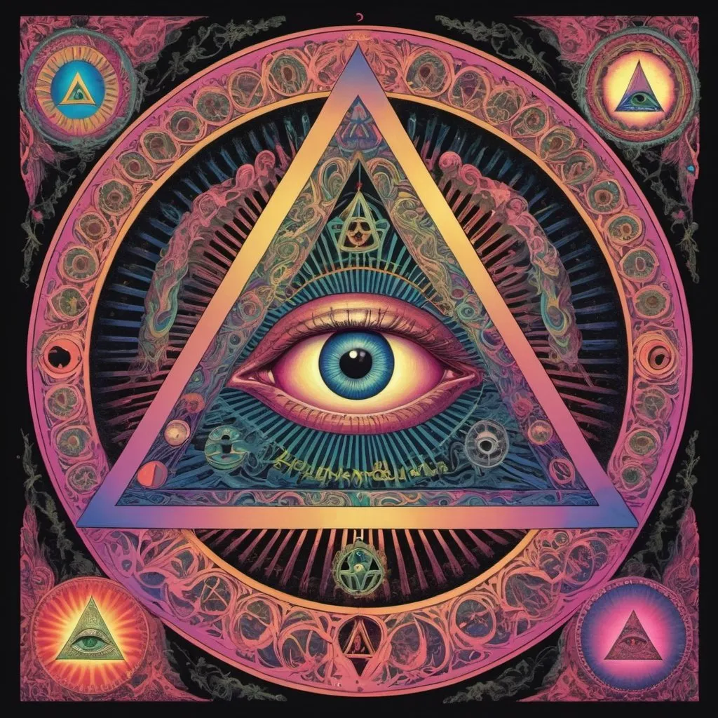 Prompt: psychedelic illuminatis