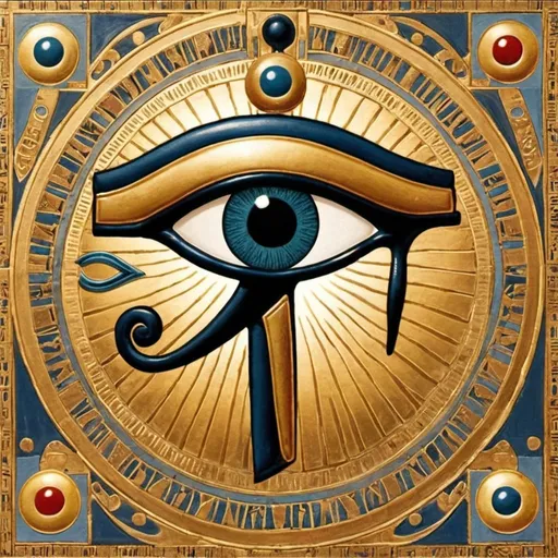Prompt: eye of horus and eye of seth in the God's of Egypt