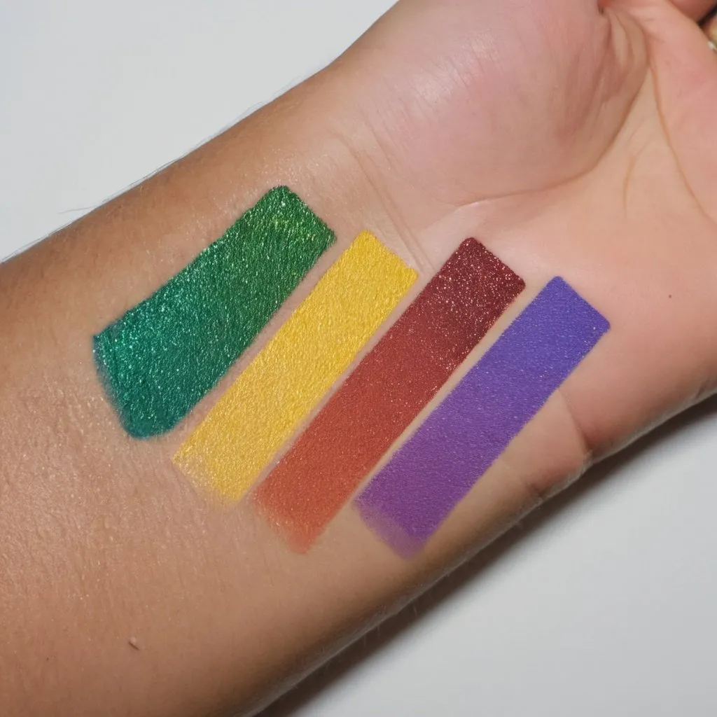 Prompt: ROYGBIV SWATCHES 