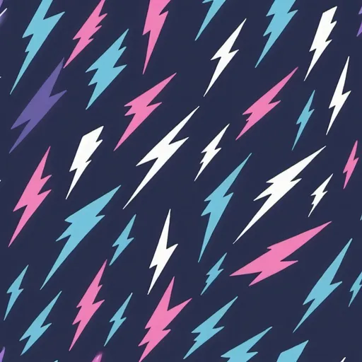 Prompt: lightning bolt light blue, navy blue, indigo, cyan, pink, light violet, magenta