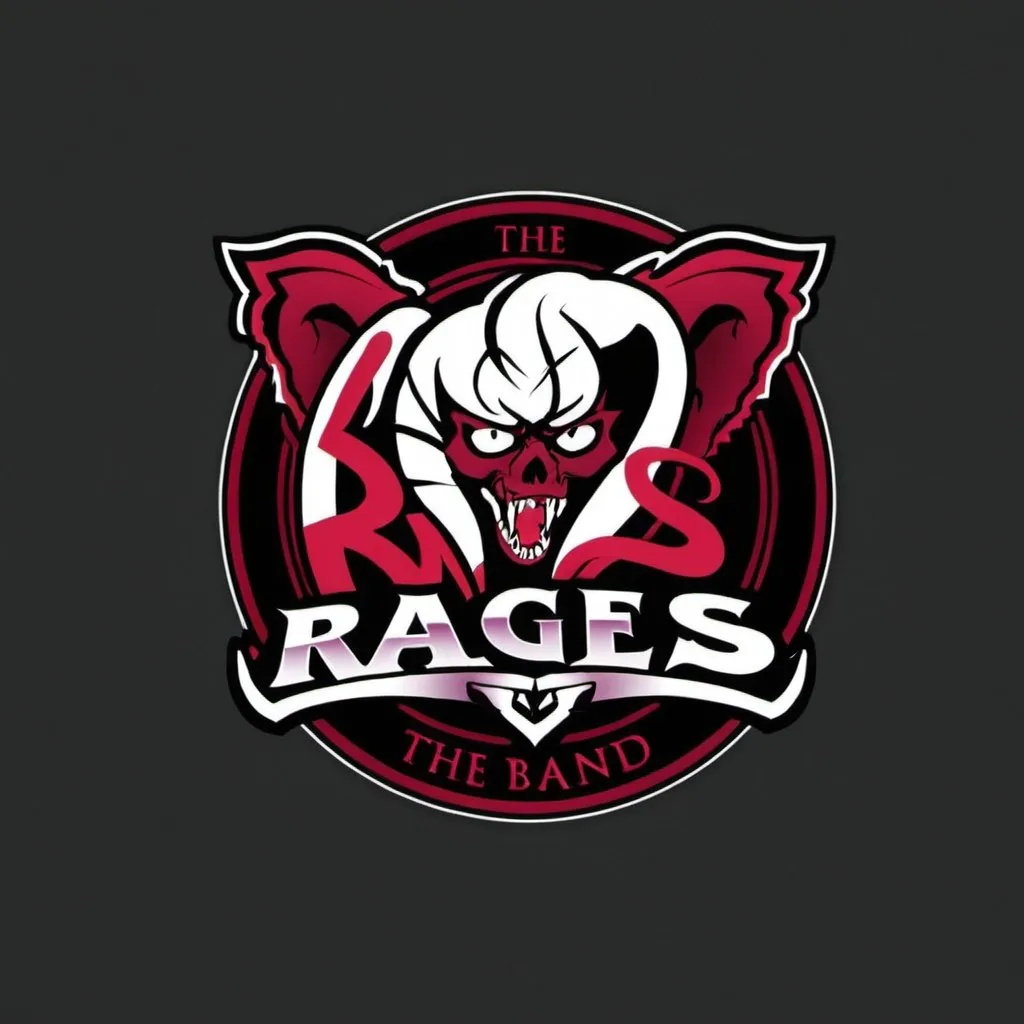 Prompt: the rages band logo 2024