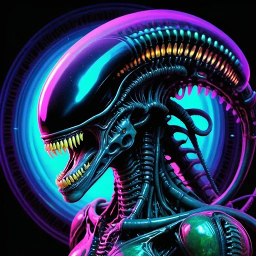 Prompt: alien magic psychedelic xenomorph