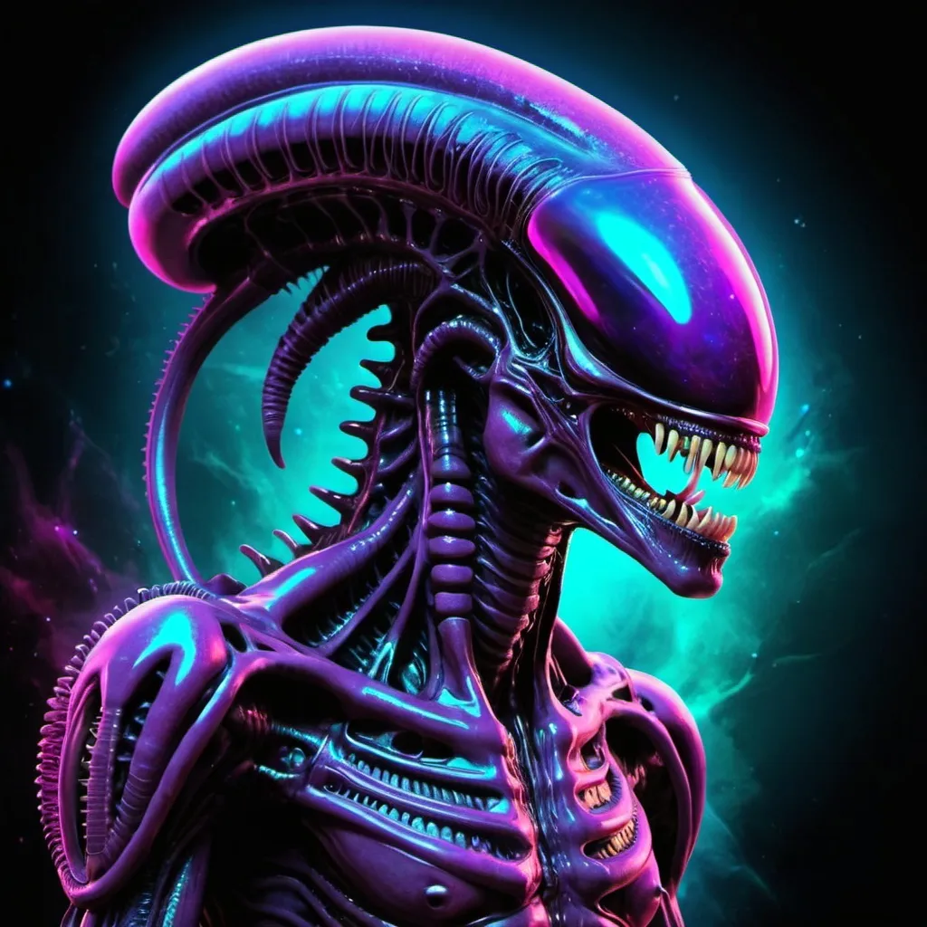 Prompt: alien magic psychedelic xenomorph