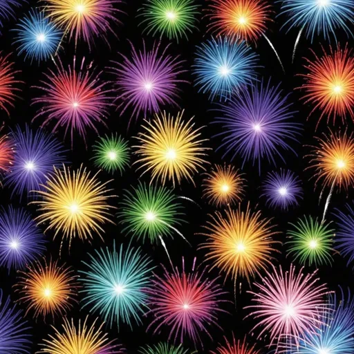 Prompt: baby fireworks of violet, green, yellow, red, blue, brown, yellow, pink, white, black, indigo, orange, cyan