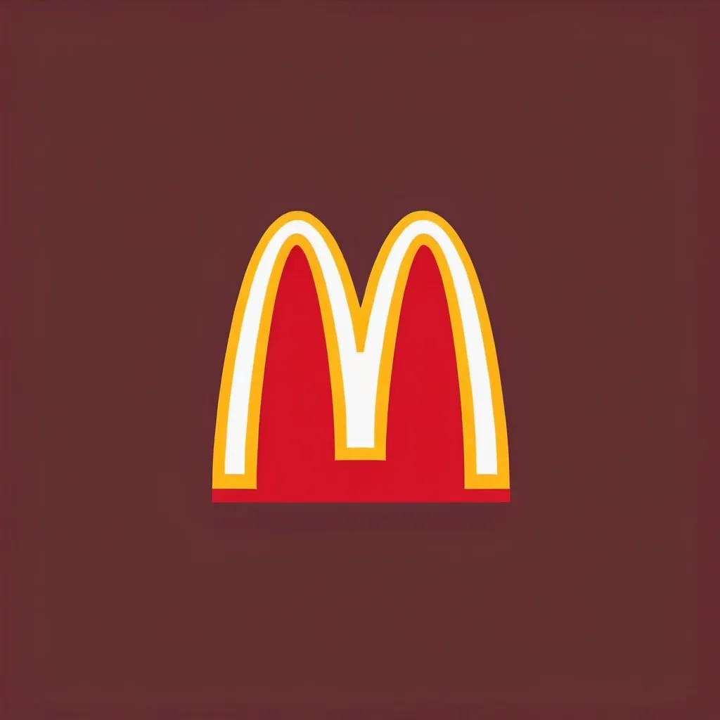 Prompt: mcdonalds logo color palette