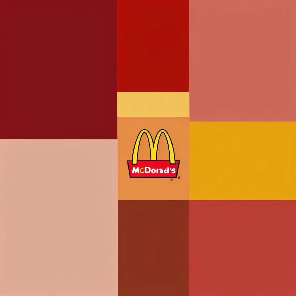 Prompt: mcdonalds color palette