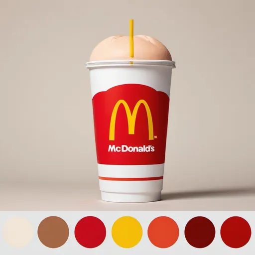 Prompt: mcdonalds color palette