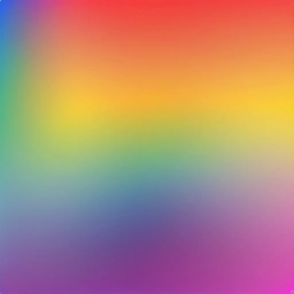 Prompt: ROYGBIV gradient background