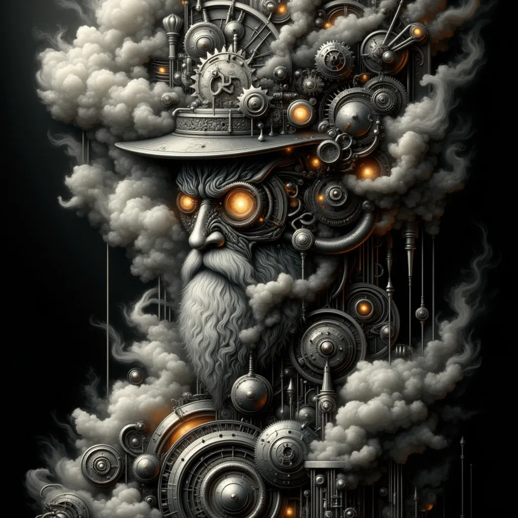 Prompt: Smoke, surreal mystique, cosmic ambiance, enveloped in darkness, monochrome palette dominated by deep blacks and shadows, wisps of ethereal smoke weaving through space, illuminating subtle textures, creating an otherworldly scene that evokes deep curiosity, ultra-detailed, cinematic depth, mysterious atmosphere.