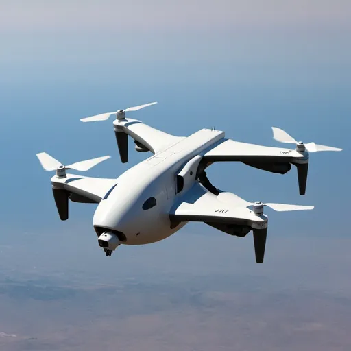 Prompt: VTOL UAV in the sky