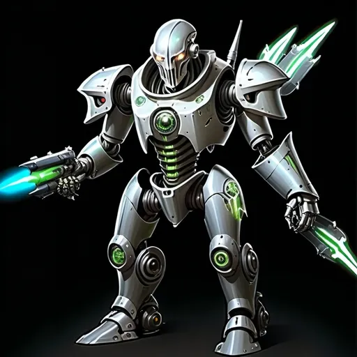 Prompt: Sci-fi Knight robot 