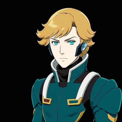 Prompt: Sci-fi Zeon mecha pilot with face mask helmet wearing hood 