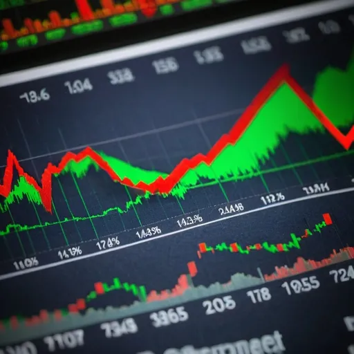 Prompt: Stock market chart