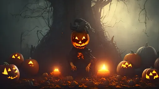 Prompt: A demonic halloween pumpkin head surrounded by the remains of the pumpkins he has slaughtered, scary, horror, spooky, dark mood, digital Art, perfect composition, beautiful detailed intricate insanely detailed octane render trending on artstation, 8 k artistic photography, photorealistic concept art, soft natural volumetric cinematic perfect light, chiaroscuro, award - winning photograph, masterpiece, oil on canvas, raphael, caravaggio, greg rutkowski, beeple, beksinski, giger, a 70mm portrait, iso 100, focus mode, f/100, smiling brightly, waist up photo, locs, blasian, perfect composition, beautiful detailed intricate insanely detailed octane render trending on artstation, 8 k artistic photography, photorealistic concept art, soft natural volumetric cinematic perfect light, chiaroscuro, award - winning photograph, masterpiece, oil on canvas, raphael, caravaggio, greg rutkowski, beeple, beksinski, giger