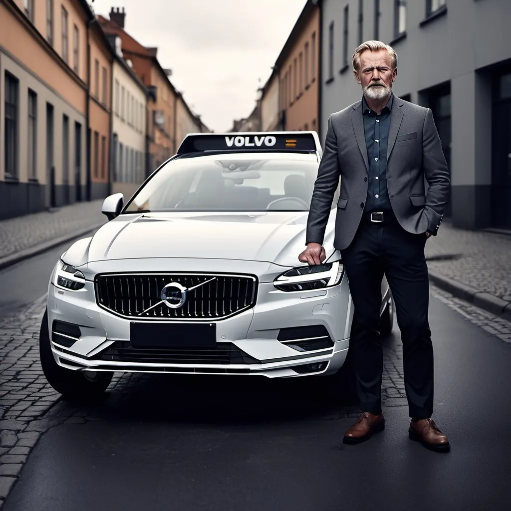 Prompt: Generate for me a typical Volvo driver