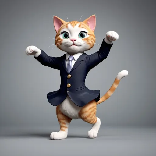 Prompt: create animation reel for cat dancing
