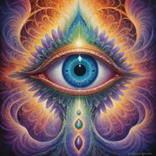 Prompt: Vibrant mystical third eye, shifting iris, heightened perception, spiritual insight, symbolic, unseen energies, hidden truths, detailed, ethereal, mystical, vibrant colors, surreal, otherworldly, eye of wisdom, high quality, surrealism, spiritual, detailed iris, mystical aura, vibrant and ethereal, surreal colors, detailed and vibrant, spiritual insight, surreal lighting