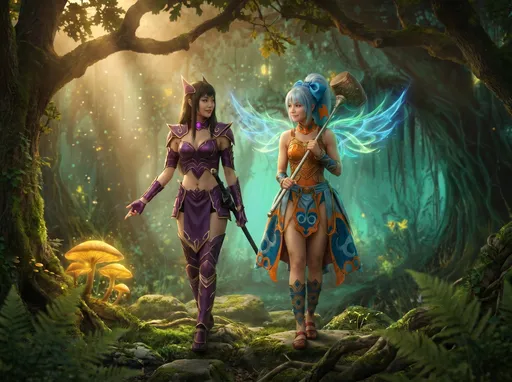 Prompt: @CvavCJgVH2kFdBgyqtmBand@4yv8h9oPFkETSO61KMlS walk through an enchanted forest