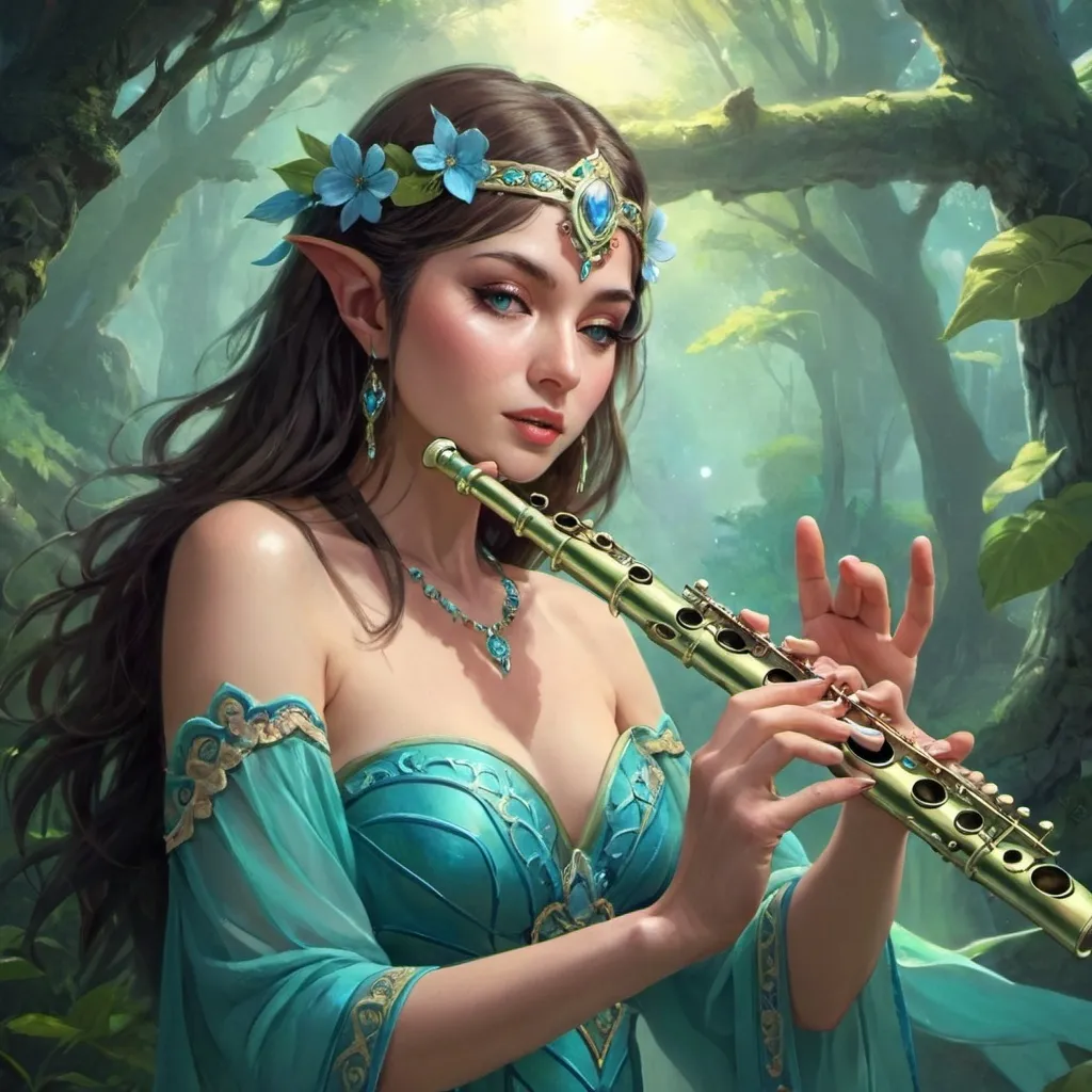 Prompt: fantasy flute