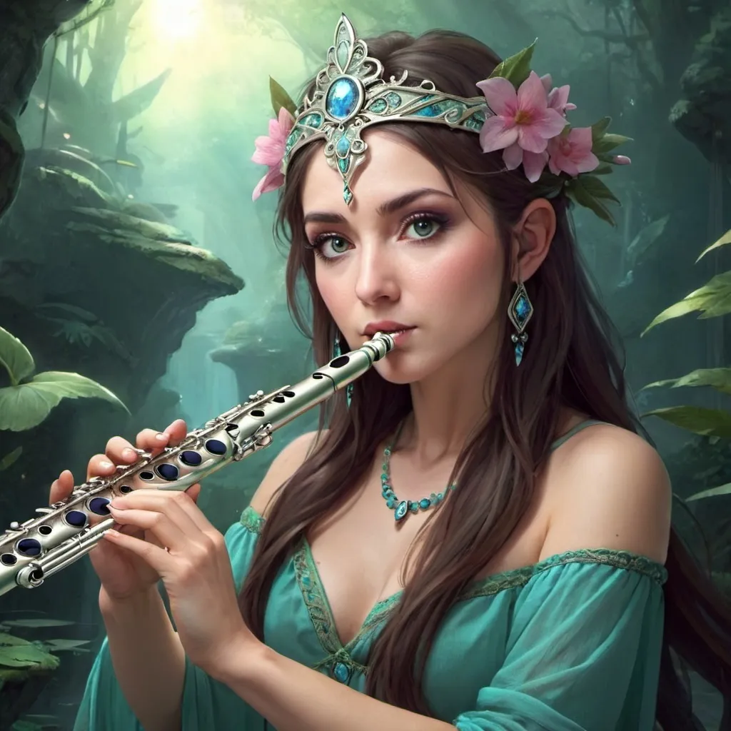 Prompt: fantasy flute