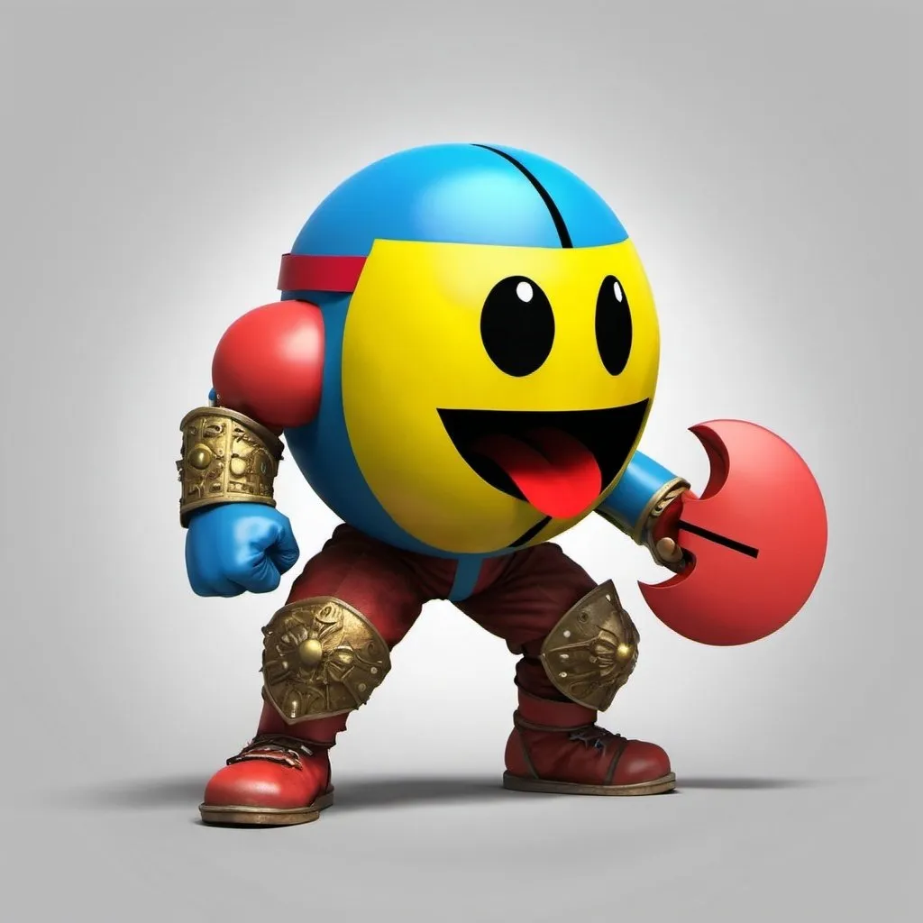 Prompt: pacman warrior
