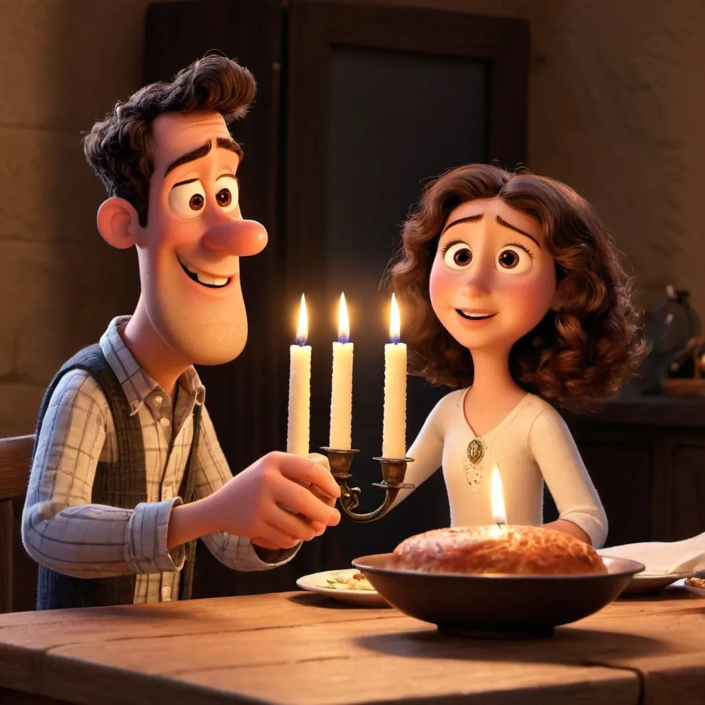 Prompt: Shabbat shalom pixar#1 Style 