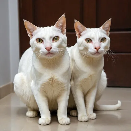 Prompt:  cat with two head
