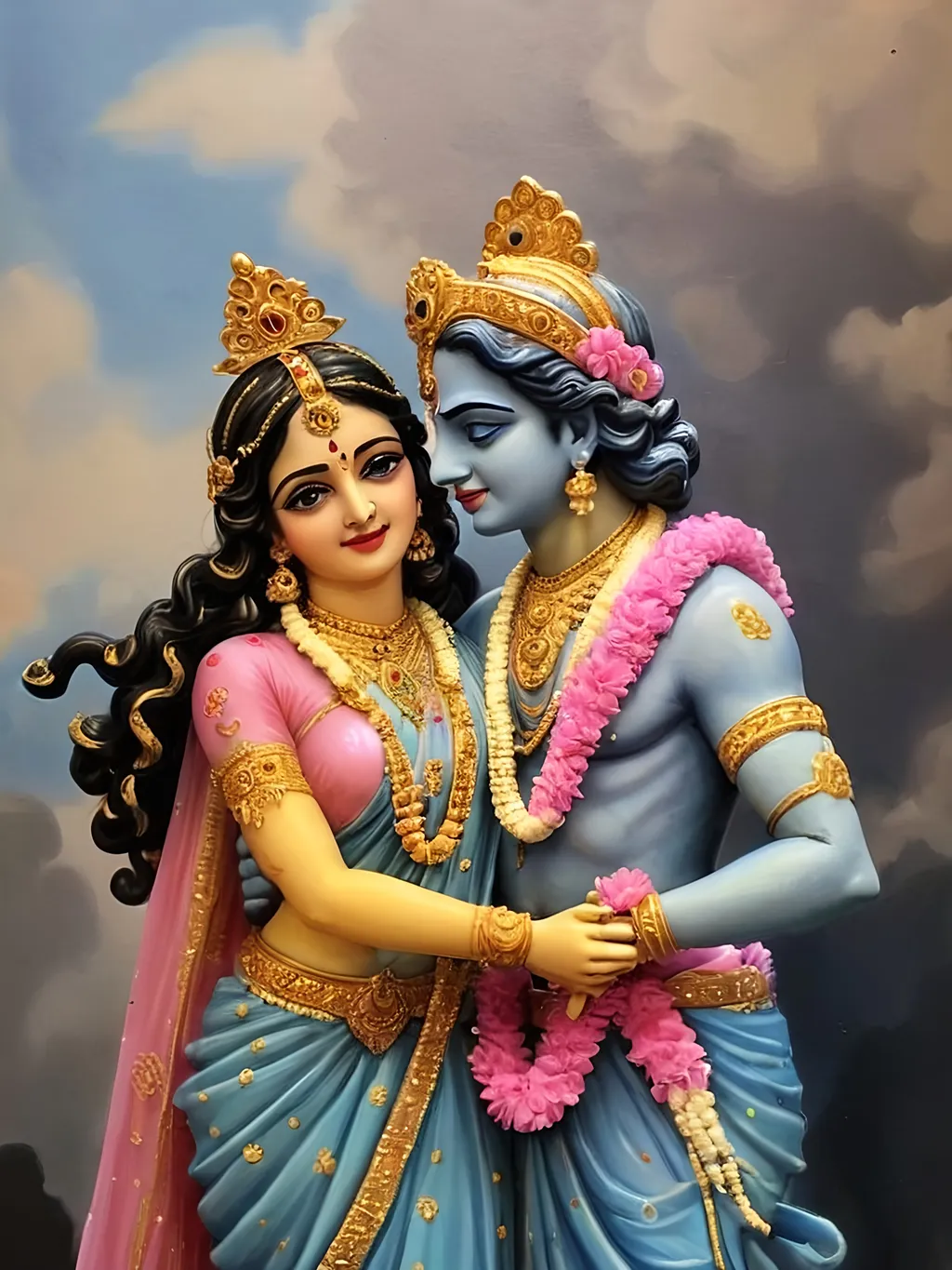 Prompt: Radha krishna love