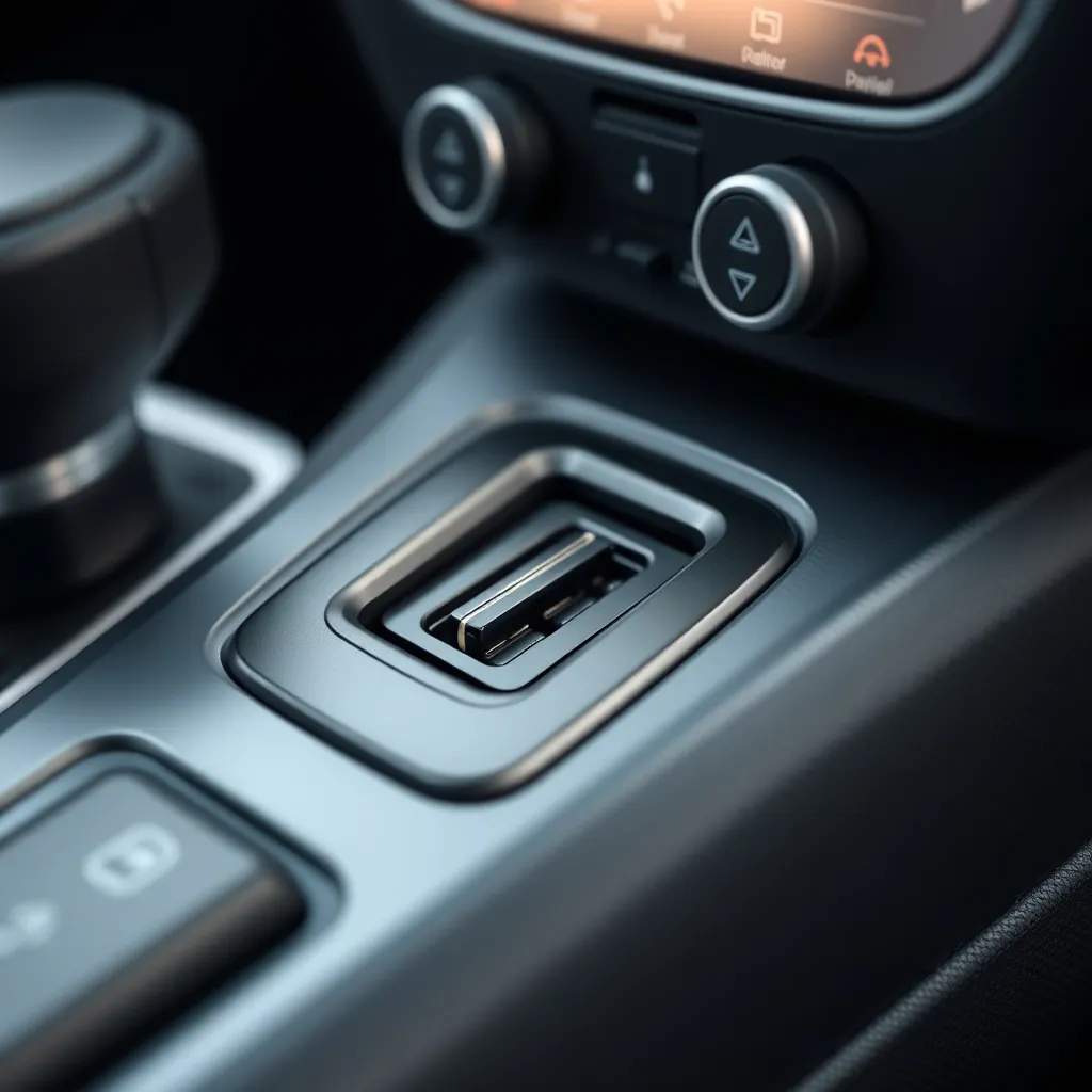 Prompt: usb port in car