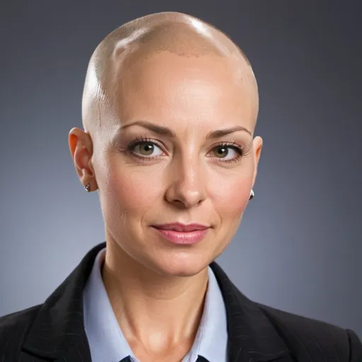 Prompt: bald businesswoman