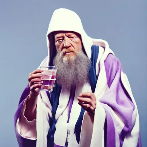 Prompt: Obi wan kenobi drinking lean as a rapper