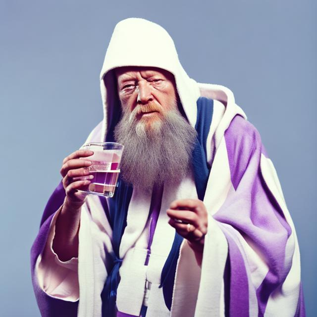 Prompt: Obi wan kenobi drinking lean as a rapper