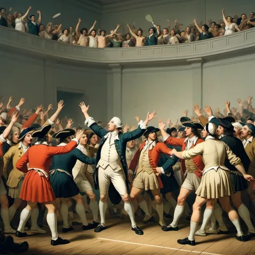 Prompt: Tennis Court Oath