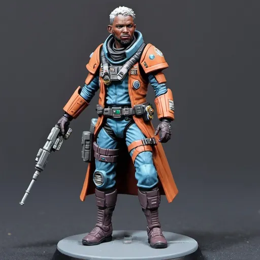 Prompt: sci fi starfinder piazo space faring four-armed Kasatha male bounty hunter