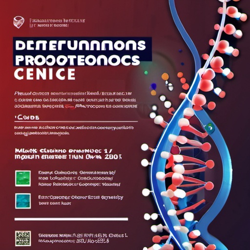 Prompt: create a proteomics conference flyer art work
