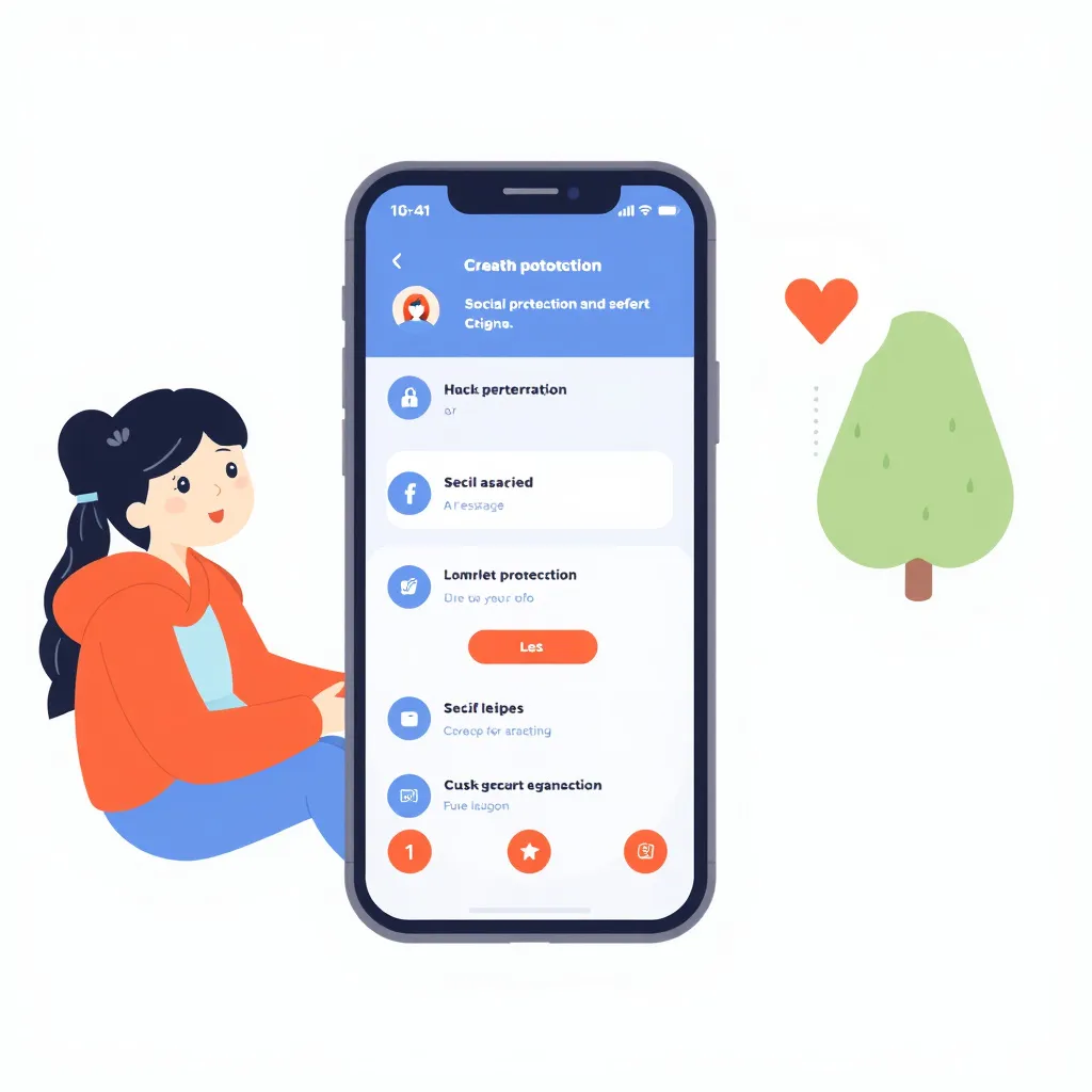 Prompt: Create an interface for social protection and safety