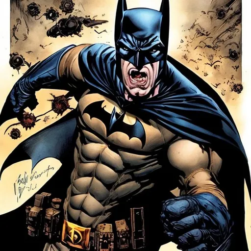 Prompt: Batman is the essence of rage & hatred.  steampunk 