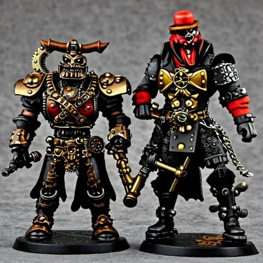 Prompt: steampunk trapjaw & skelator
