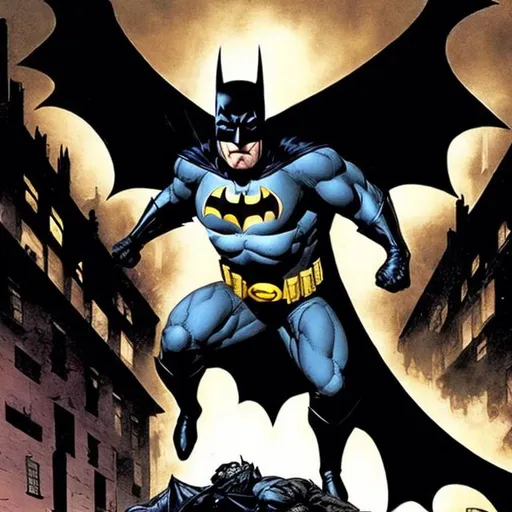 Prompt: Batman is the essence of rage & hatred. 