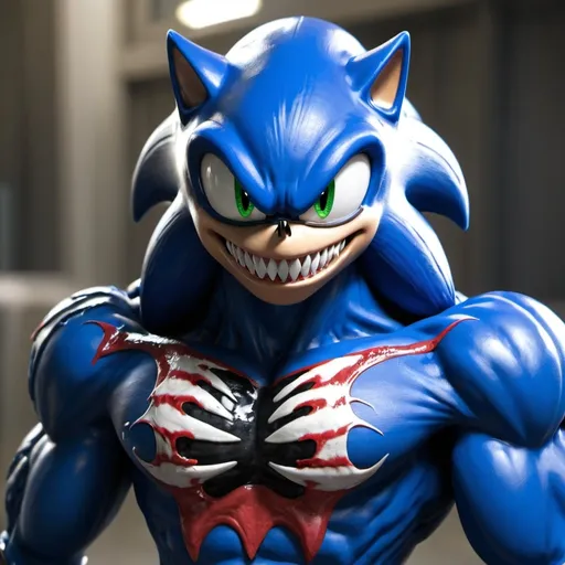 Prompt: Sonic as venom