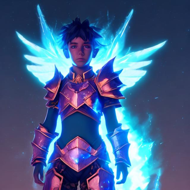 Prompt: Sky: Children of the sky HD art style, player, ((bright colors)) (((DreamShaper Version 1))),  blue gear, white armor, unreal engine, 8k octane, 3d lighting, full body, full armor