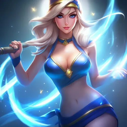 Prompt: Janna from League of Legends high-resolution thumbnail